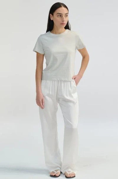 Almina Concept Short Sleeve Tee In Light Blue Grey