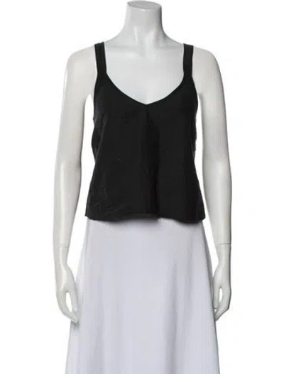 Pre-owned Almina Concept V-neck Sleeveless Crop Top In Multi