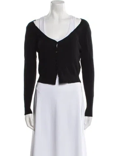 Pre-owned Almina Concept V-neck Sweater In Black