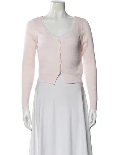 Pre-owned Almina Concept V-neck Sweater In White