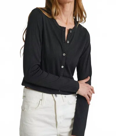 Almina Concept Women's Cropped Long Sleeve Cardigan In Black