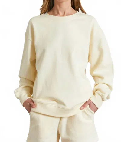 Almina Concept Women's The Boyfriend Sweatshirt In Yellow