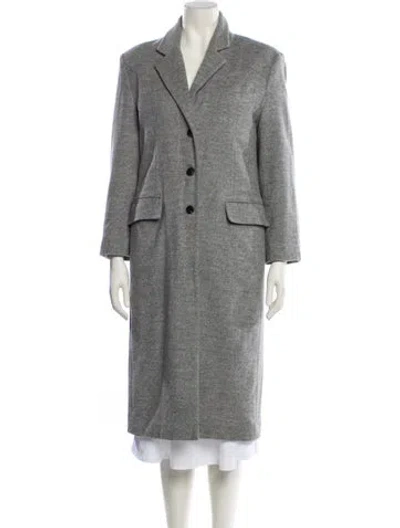 Pre-owned Almina Concept Wool Coat In Gray