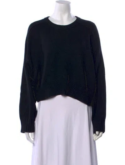 Pre-owned Almina Concept Wool Crew Neck Sweater In Black