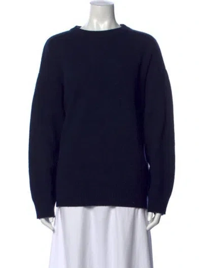 Pre-owned Almina Concept Wool Crew Neck Sweater In Blue