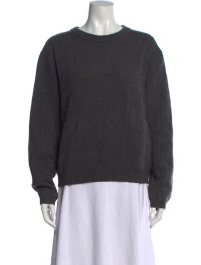 Pre-owned Almina Concept Wool Crew Neck Sweater In Gray