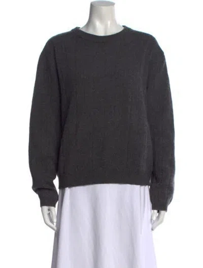 Pre-owned Almina Concept Wool Crew Neck Sweater In Grey