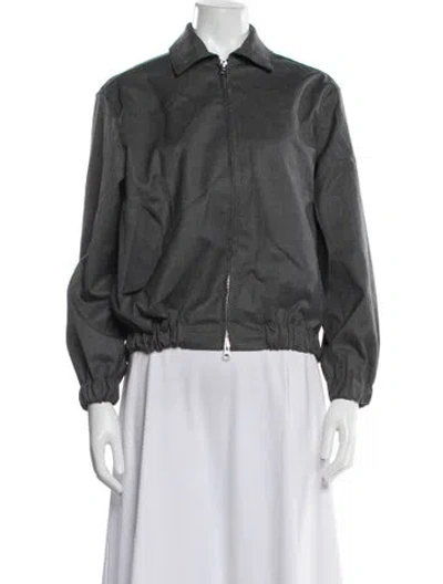 Pre-owned Almina Concept Wool Jacket In Grey