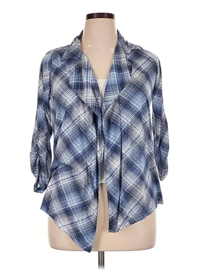 Pre-owned Almost Famous Cardigan Sweater In Blue