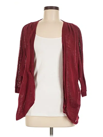 Pre-owned Almost Famous Cardigan Sweater In Burgundy