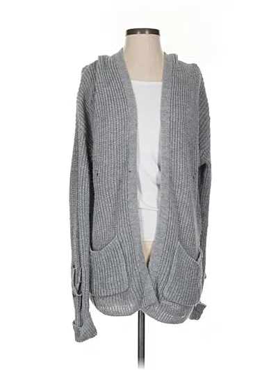 Pre-owned Almost Famous Cardigan Sweater In Gray