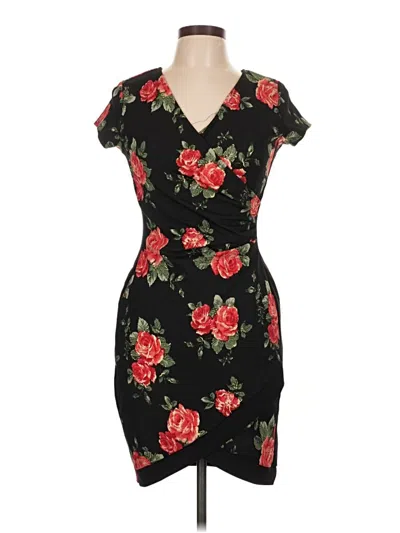 Pre-owned Almost Famous Casual Dress In Black