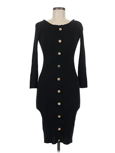 Pre-owned Almost Famous Casual Dress In Black