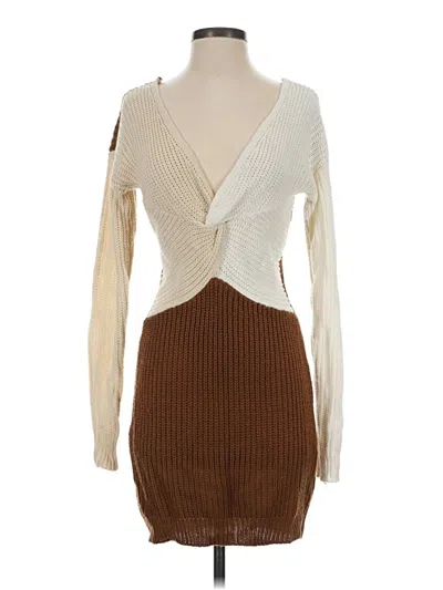 Pre-owned Almost Famous Casual Dress In Brown
