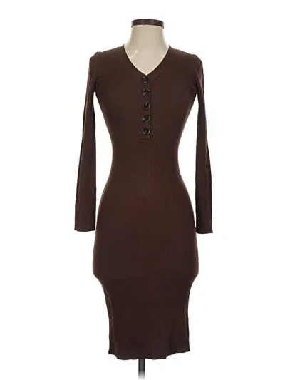 Pre-owned Almost Famous Casual Dress In Brown