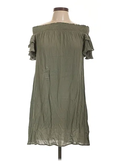 Pre-owned Almost Famous Casual Dress In Green