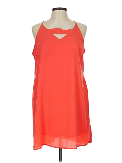 Pre-owned Almost Famous Casual Dress In Orange