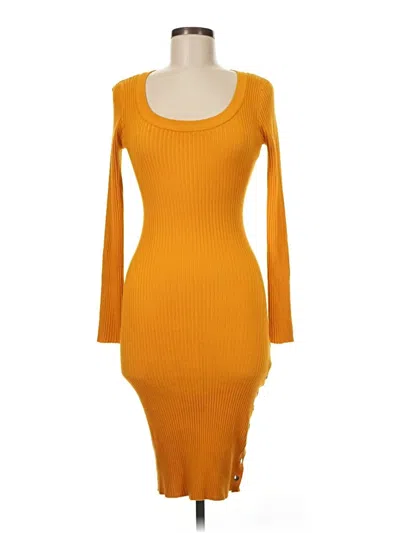 Pre-owned Almost Famous Casual Dress In Orange