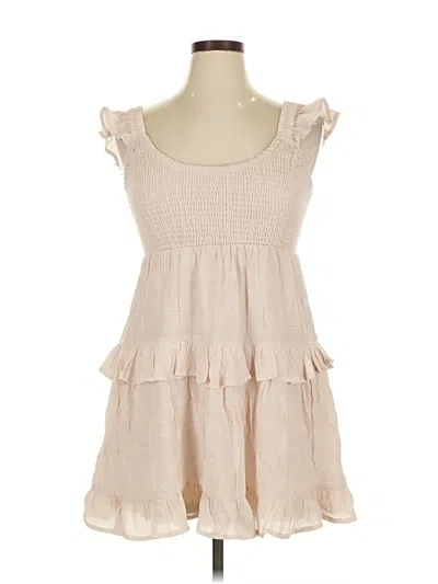 Pre-owned Almost Famous Casual Dress In Tan