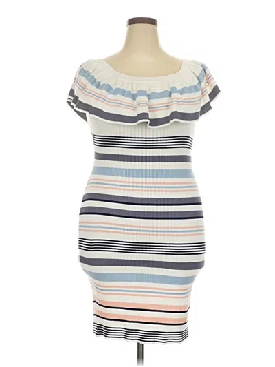 Pre-owned Almost Famous Casual Dress In White