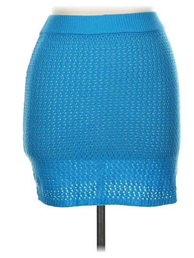 Pre-owned Almost Famous Casual Skirt In Blue