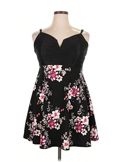 Pre-owned Almost Famous Cocktail Dress In Black