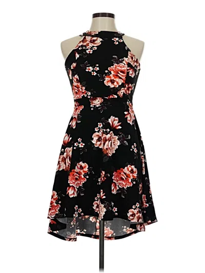 Pre-owned Almost Famous Cocktail Dress In Black