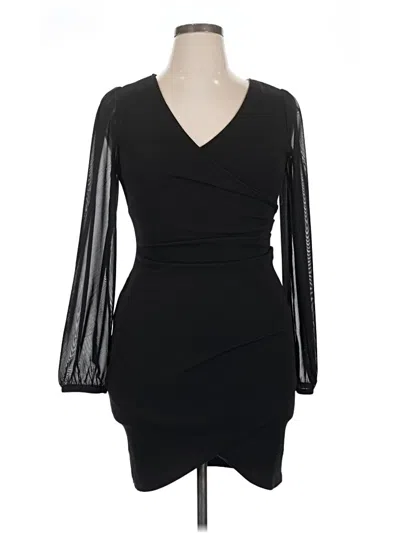 Pre-owned Almost Famous Cocktail Dress In Black