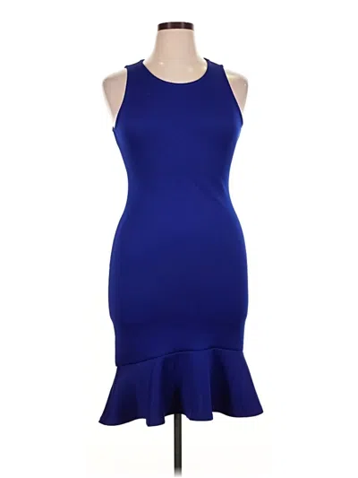 Pre-owned Almost Famous Cocktail Dress In Blue