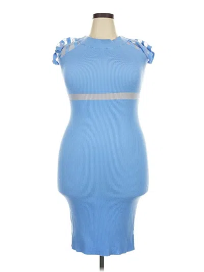 Pre-owned Almost Famous Cocktail Dress In Blue