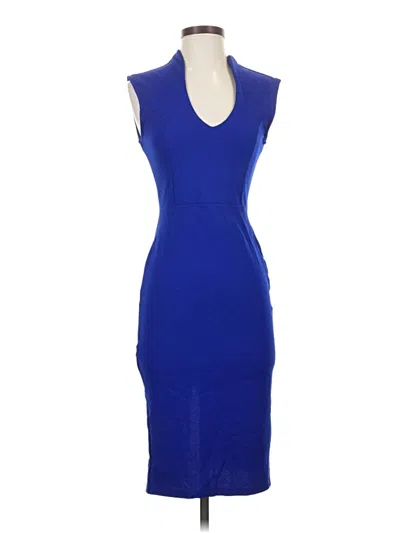 Pre-owned Almost Famous Cocktail Dress In Blue