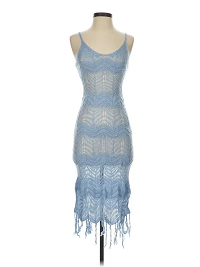 Pre-owned Almost Famous Cocktail Dress In Blue