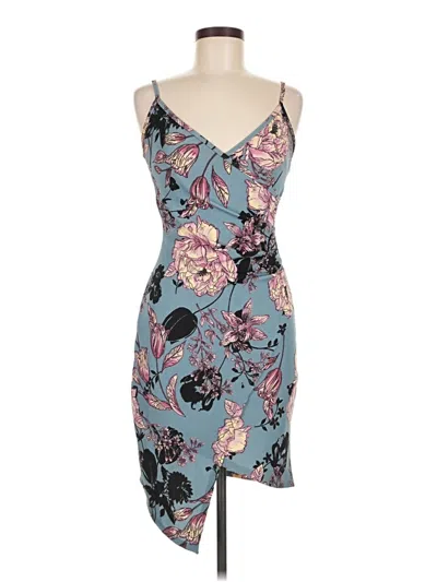 Pre-owned Almost Famous Cocktail Dress In Blue