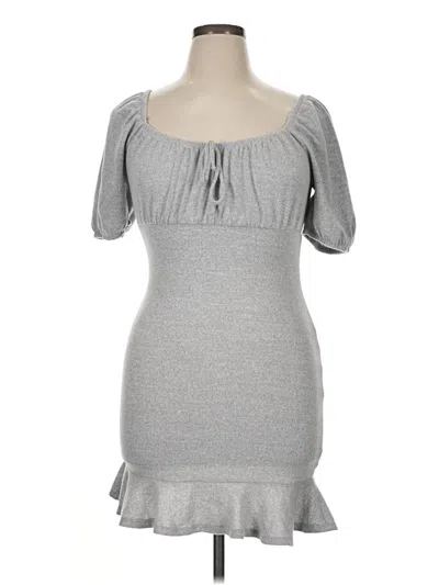 Pre-owned Almost Famous Cocktail Dress In Gray
