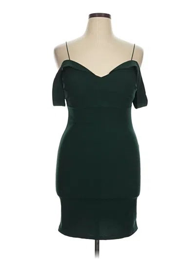 Pre-owned Almost Famous Cocktail Dress In Green