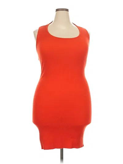 Pre-owned Almost Famous Cocktail Dress In Orange