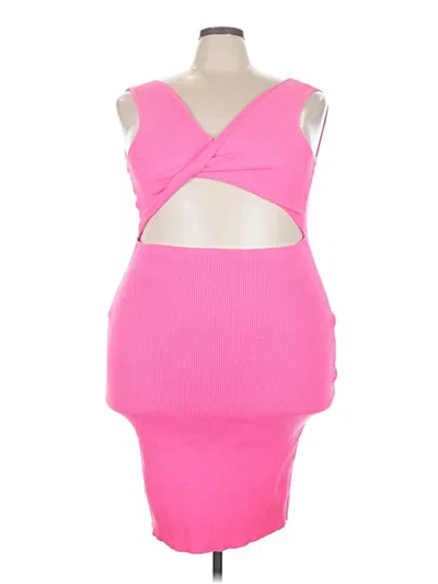 Pre-owned Almost Famous Cocktail Dress In Pink