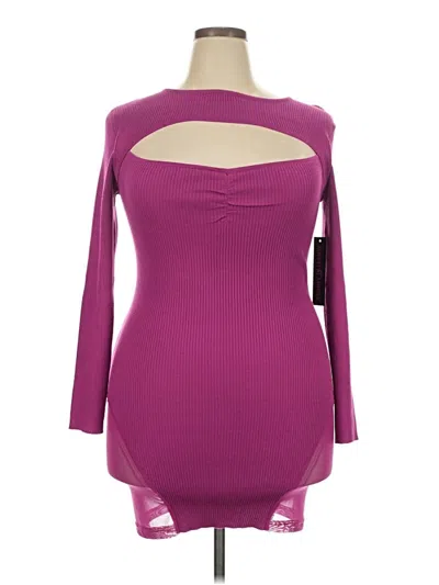 Pre-owned Almost Famous Cocktail Dress In Purple
