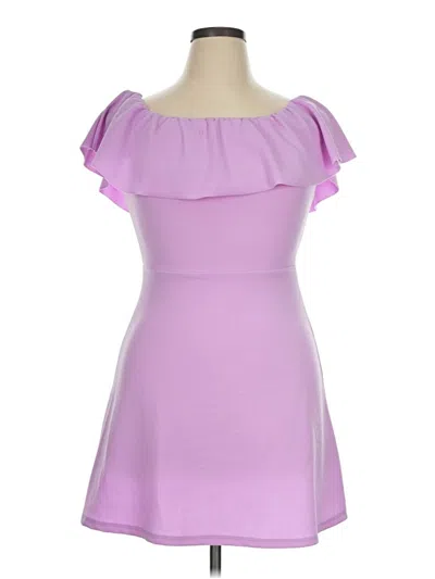 Pre-owned Almost Famous Cocktail Dress In Purple