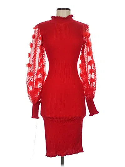 Pre-owned Almost Famous Cocktail Dress In Red