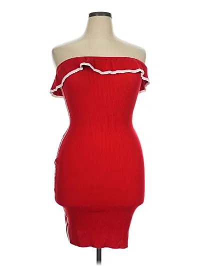 Pre-owned Almost Famous Cocktail Dress In Red