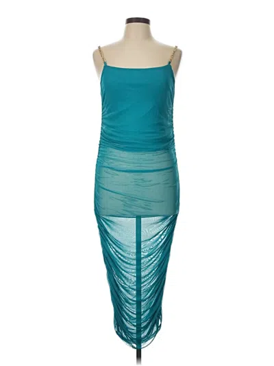Pre-owned Almost Famous Cocktail Dress In Teal
