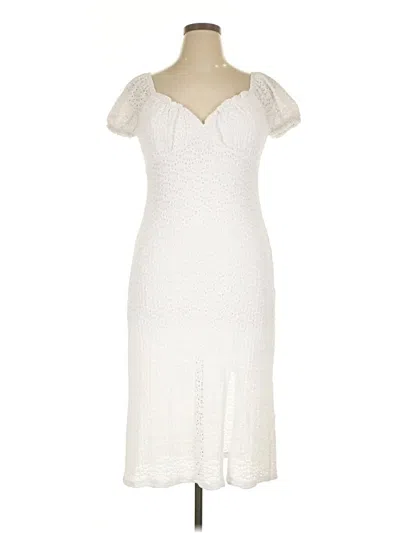 Pre-owned Almost Famous Cocktail Dress In White