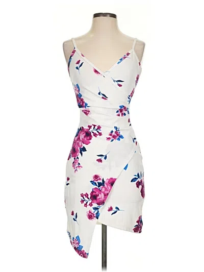 Pre-owned Almost Famous Cocktail Dress In White