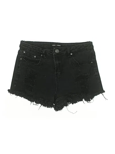 Pre-owned Almost Famous Denim Shorts In Black