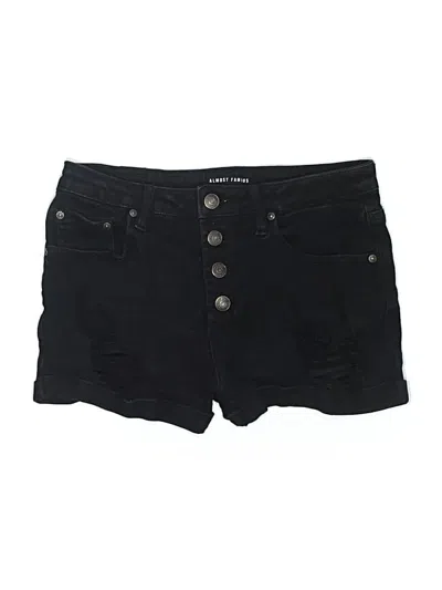 Pre-owned Almost Famous Denim Shorts In Black