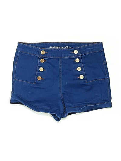 Pre-owned Almost Famous Denim Shorts In Blue