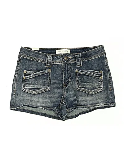 Pre-owned Almost Famous Denim Shorts In Blue