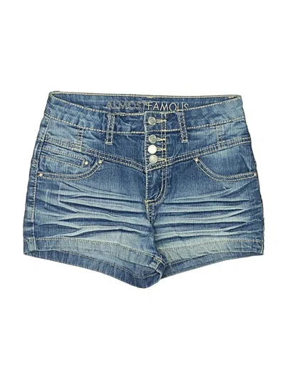 Pre-owned Almost Famous Denim Shorts In Blue