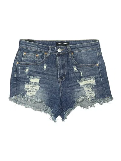Pre-owned Almost Famous Denim Shorts In Blue